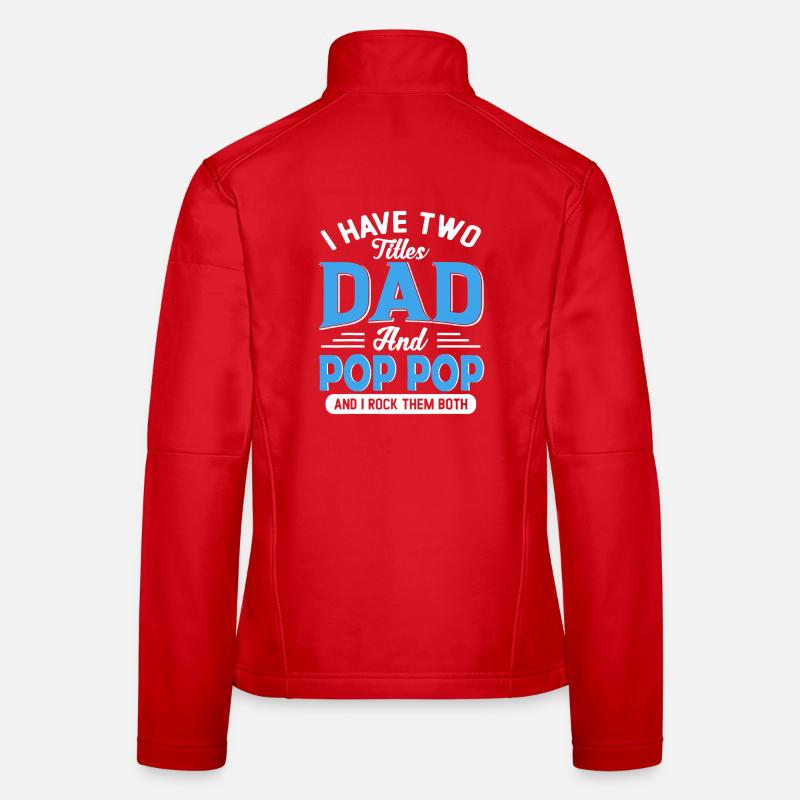 Deux papas et la Pop Pop Pride Veste en tissu softshell Femme