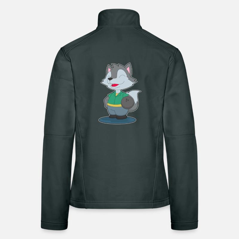 Wolf Bowling Bowlingkugel Sport Frauen Softshelljacke