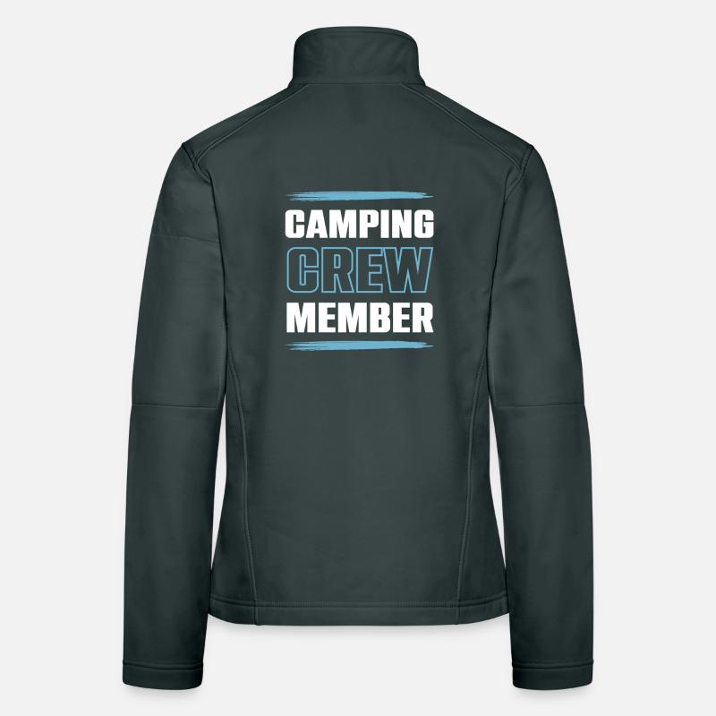 Équipe de camping Veste en tissu softshell Femme