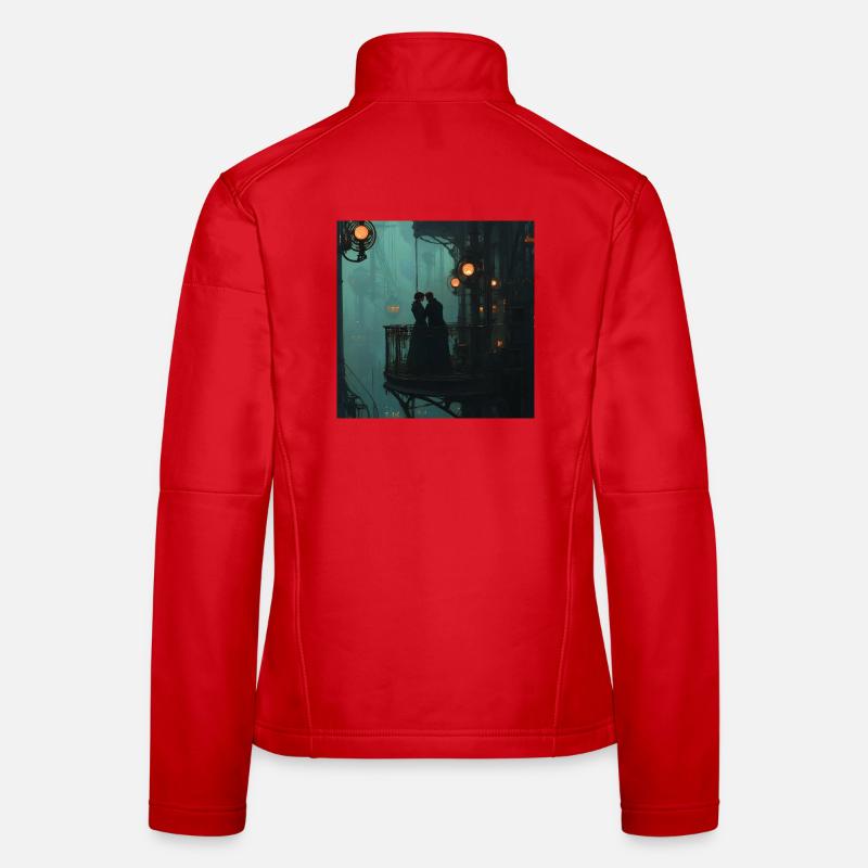 Château à vapeur de la cohésion Veste en tissu softshell Femme