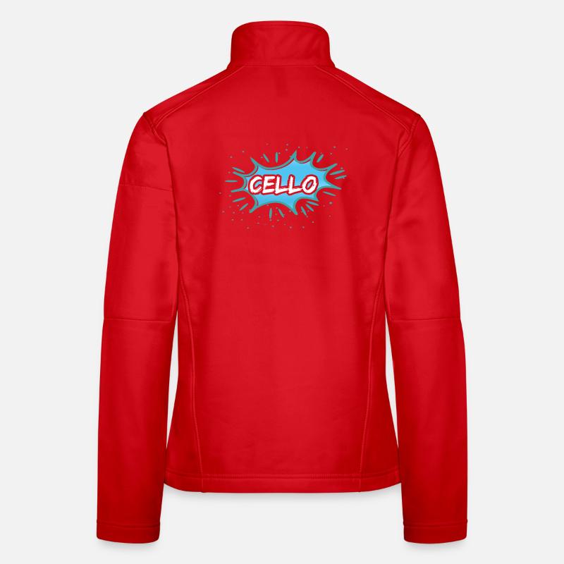 Geschenk Cello Frauen Softshelljacke