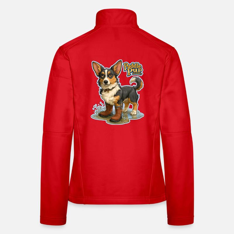 Puddle Pup Energie: Splash Boots Frauen Softshelljacke