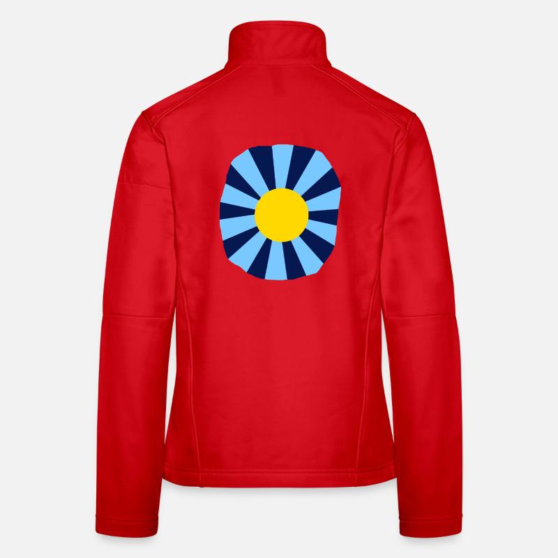 Psychedelische Blume Frauen Softshelljacke