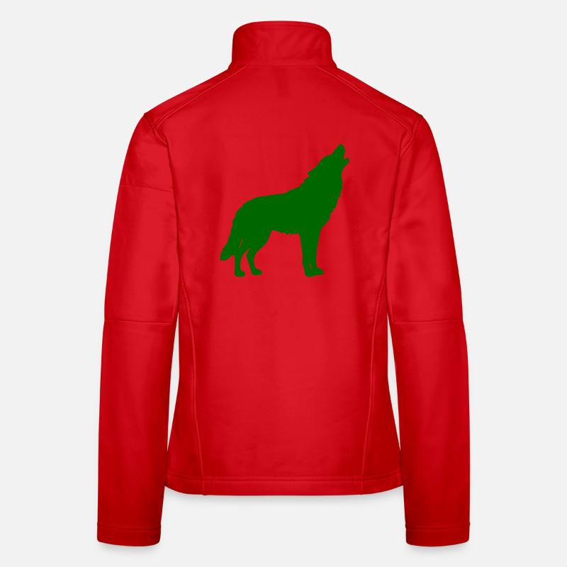 wolf_cry Veste en tissu softshell Femme