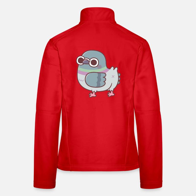 Cute Chonky Pigeon Butt Women's Softshell Jacket