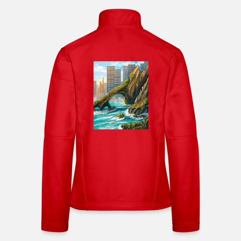 Arche rocheuse et côte urbaine Veste en tissu softshell Femme