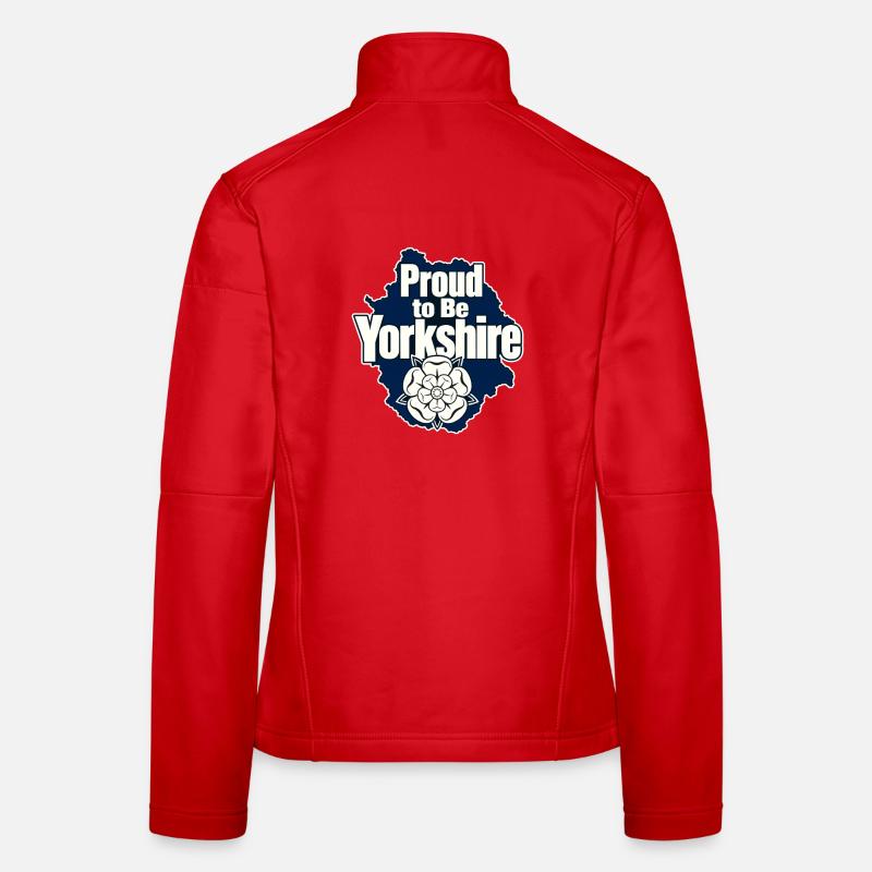 Proud to Be Yorkshire, White Rose County Pride Women's Softshell Jacket