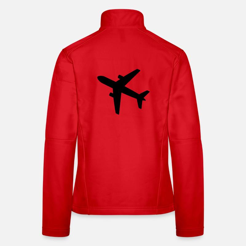 Flugzeug Frauen Softshelljacke