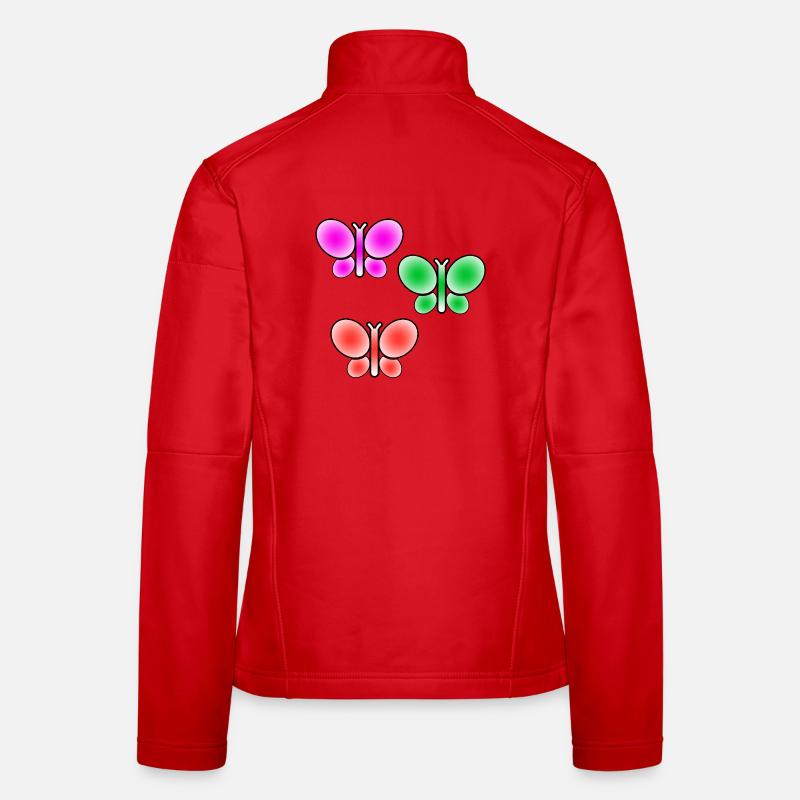 Schmetterlinge Frauen Softshelljacke