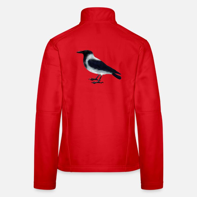 Hooded crow - Women's Softshell Jacket - red