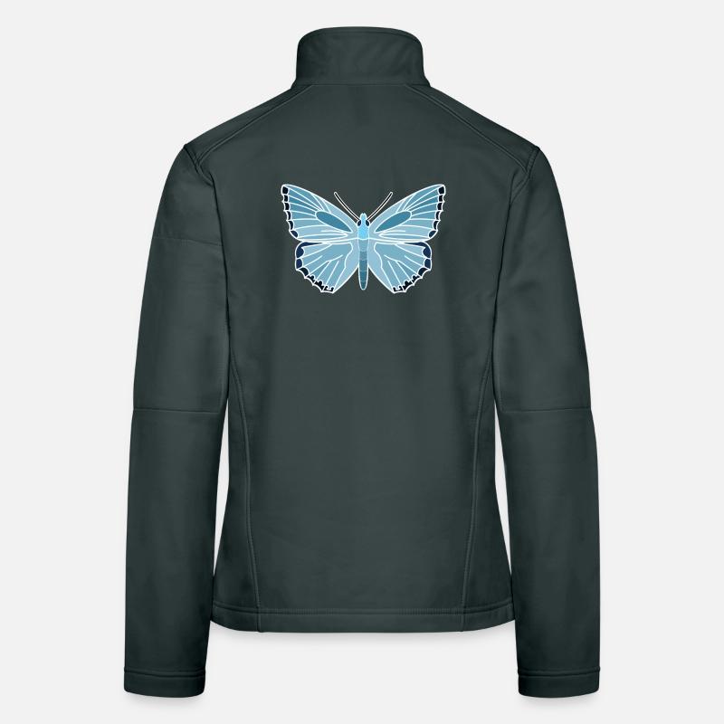 Silver-green blue Women's Softshell Jacket