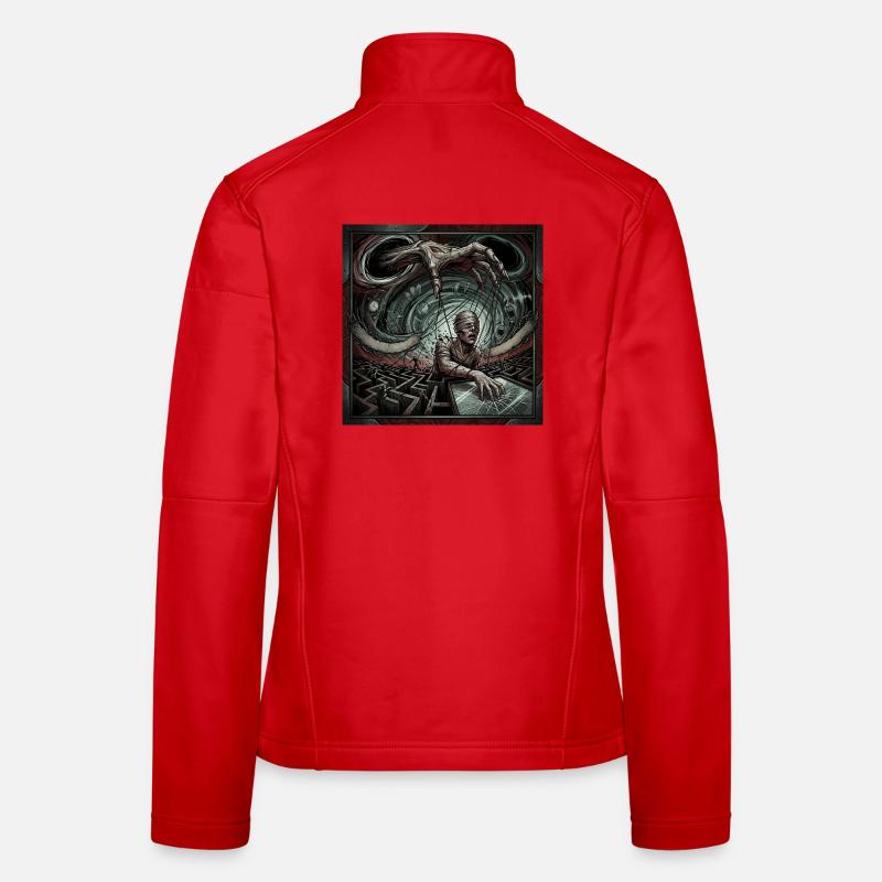 Cordes de contrôle Veste en tissu softshell Femme