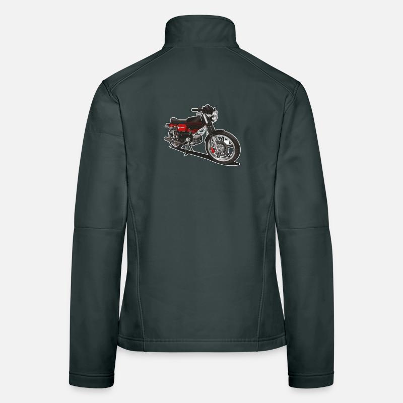 Illustration // Mobylette Veste en tissu softshell Femme