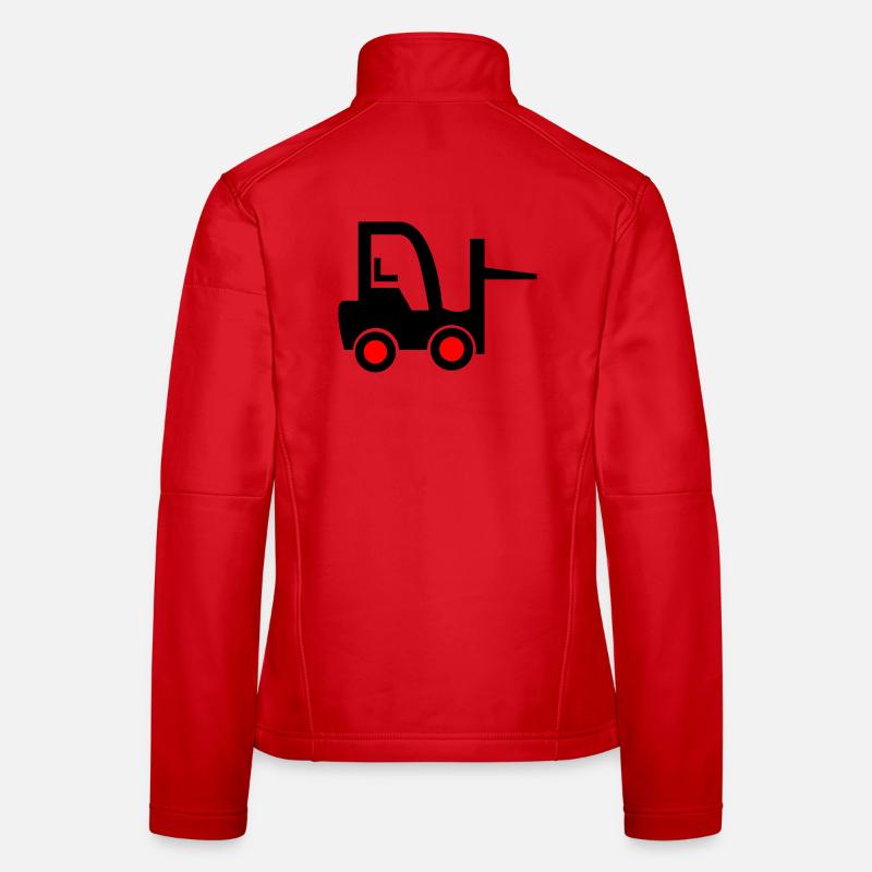 Chariot élévateur Veste en tissu softshell Femme