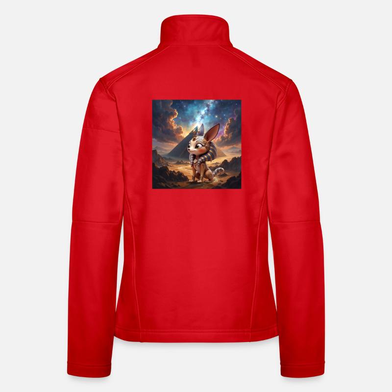 Pharaoh cat in stellar desert Women's Softshell Jacket