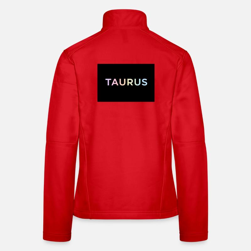 Taurus Gradient Typography Women's Softshell Jacket