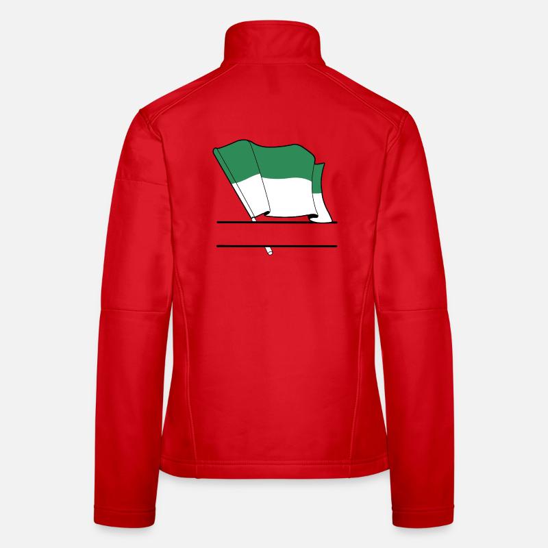 Vlieland Flag – Custom Island Design Women's Softshell Jacket
