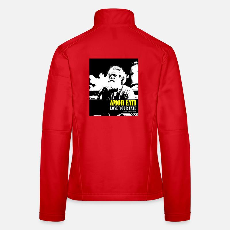 Amor Fati Marcus Aurelius Love Your Fate - Women's Softshell Jacket - red