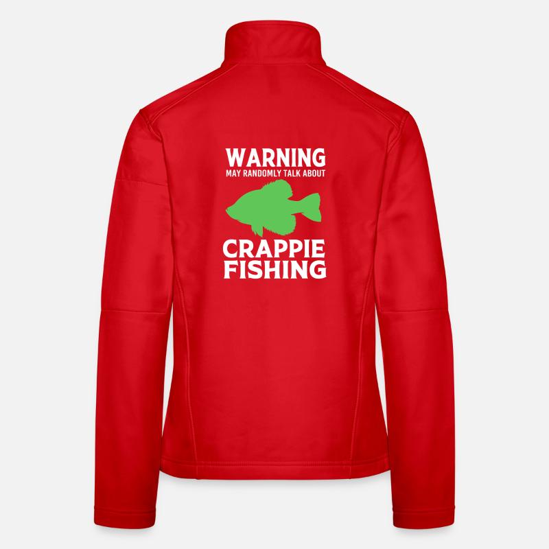 Perchaude crapie du poisson-lun Veste en tissu softshell Femme