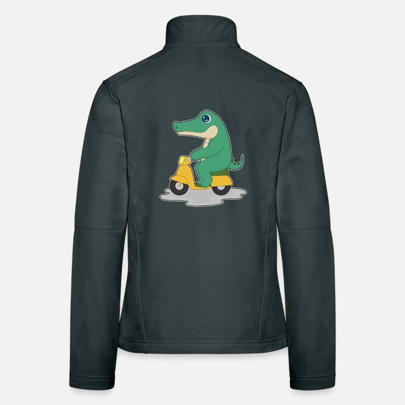 Krokodil Motorroller Frauen Softshelljacke