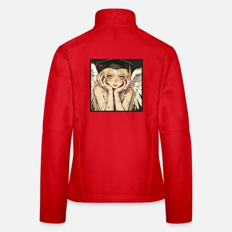 Graduation Angel Winged - Women's Softshell Jacket - red