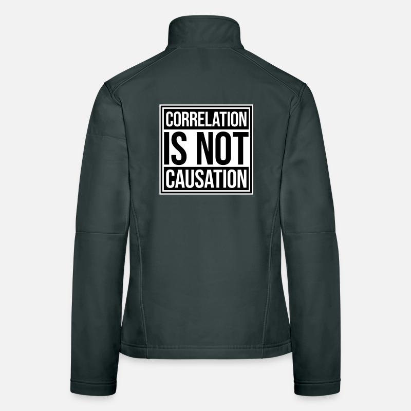 La corrélation n’est pas la causalité : la science des nerds Veste en tissu softshell Femme