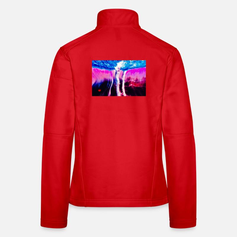 Neon Rift Psychédélique Veste en tissu softshell Femme