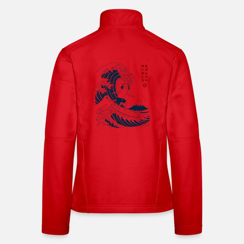 Chat Surf et Chill Veste en tissu softshell Femme