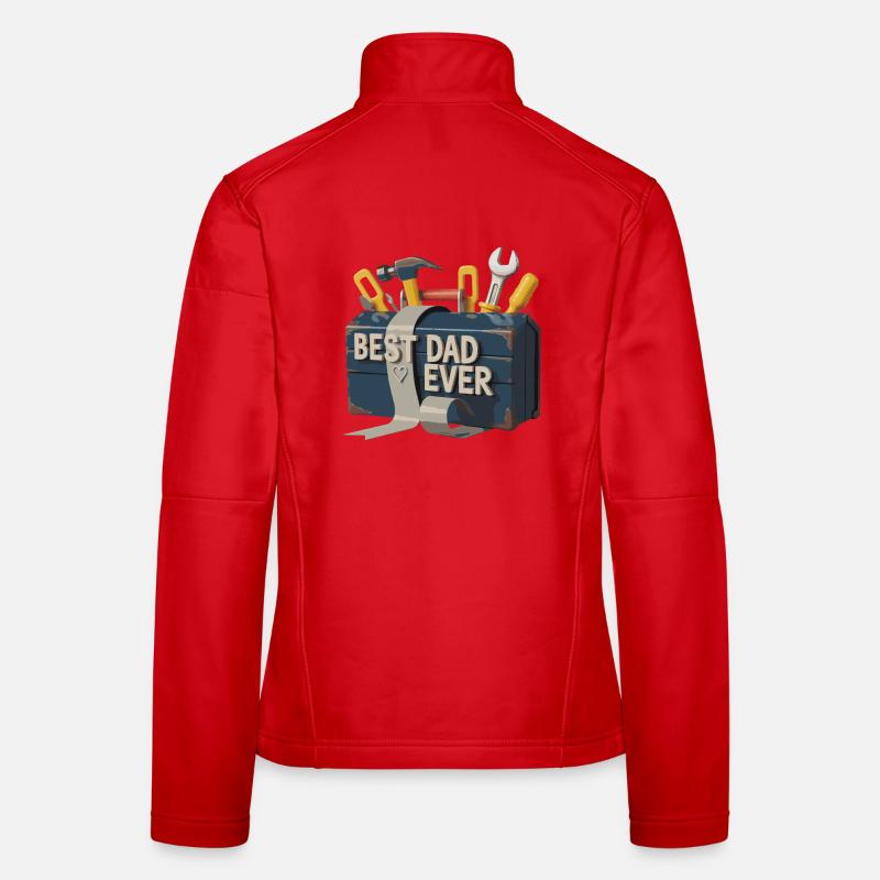 Best Dad Ever Toolbox Women's Softshell Jacket