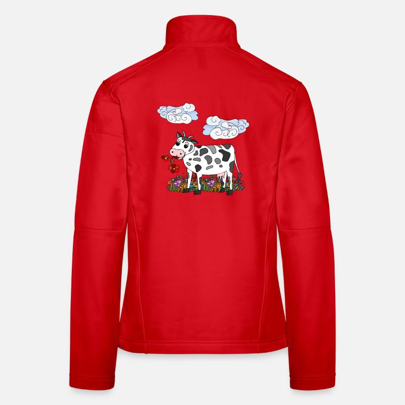 Vache Veste en tissu softshell Femme