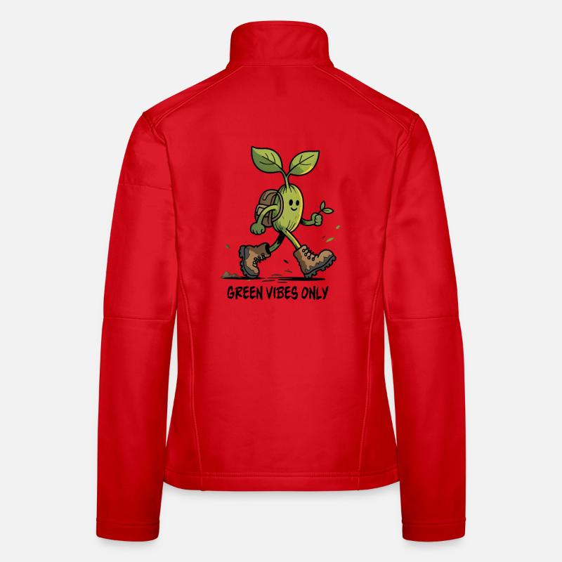 Ecological Plant on a hike Women's Softshell Jacket