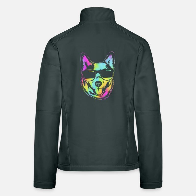Bouvier australien chien Veste en tissu softshell Femme