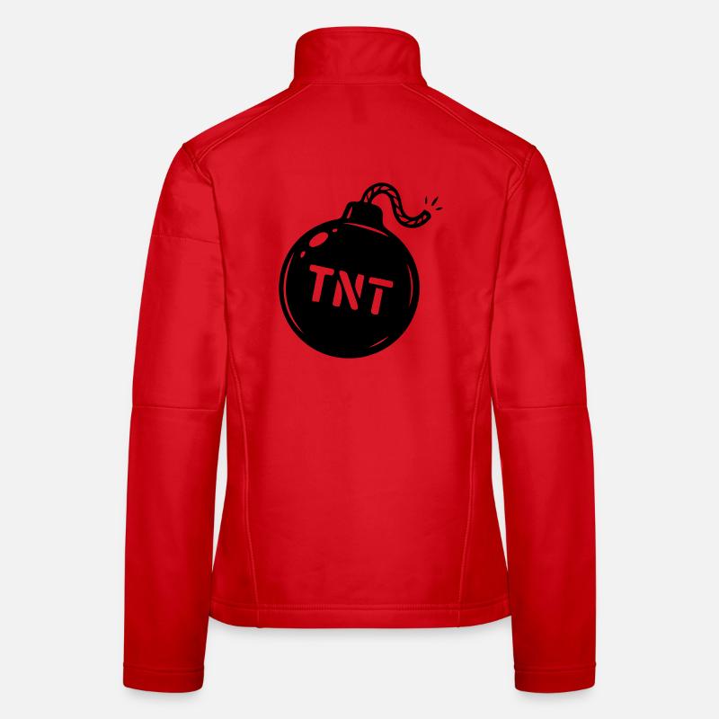 Symbole TNT de la bombe Veste en tissu softshell Femme
