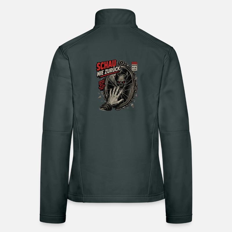 Daemon im Spiegel Frauen Softshelljacke