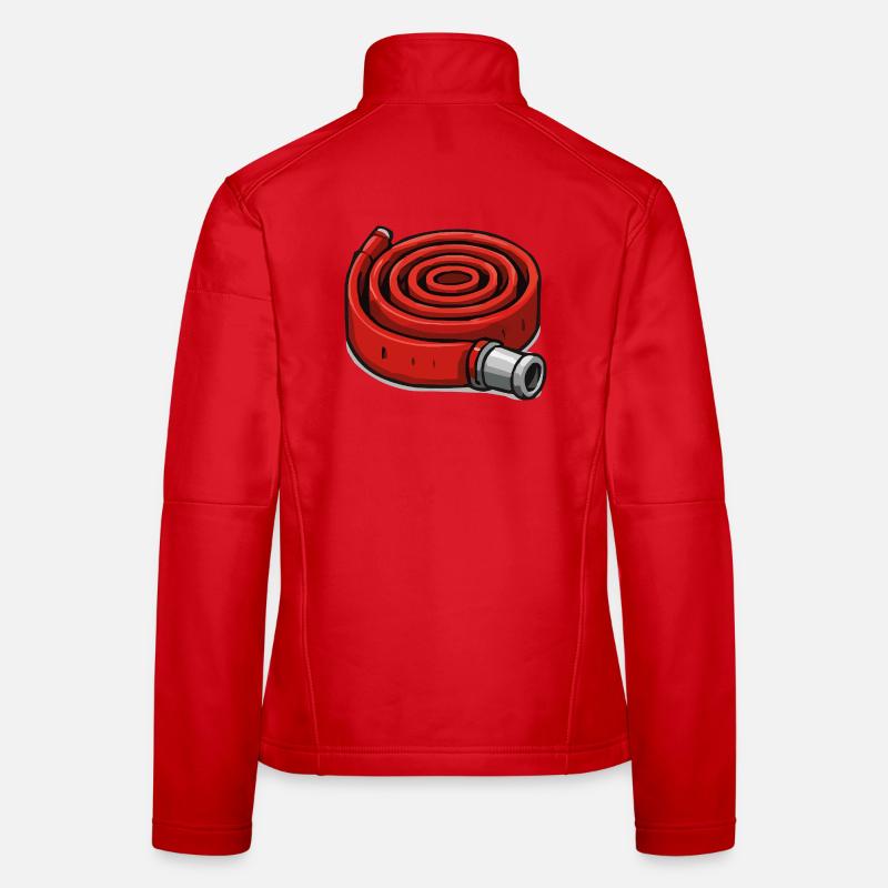 Coiled fire hose Women's Softshell Jacket