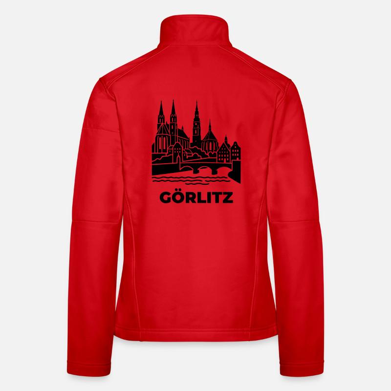 Görlitz Silhouette Wahrzeichen Frauen Softshelljacke
