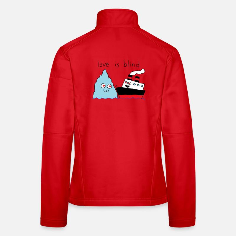 L’amour est aveugle Veste en tissu softshell Femme