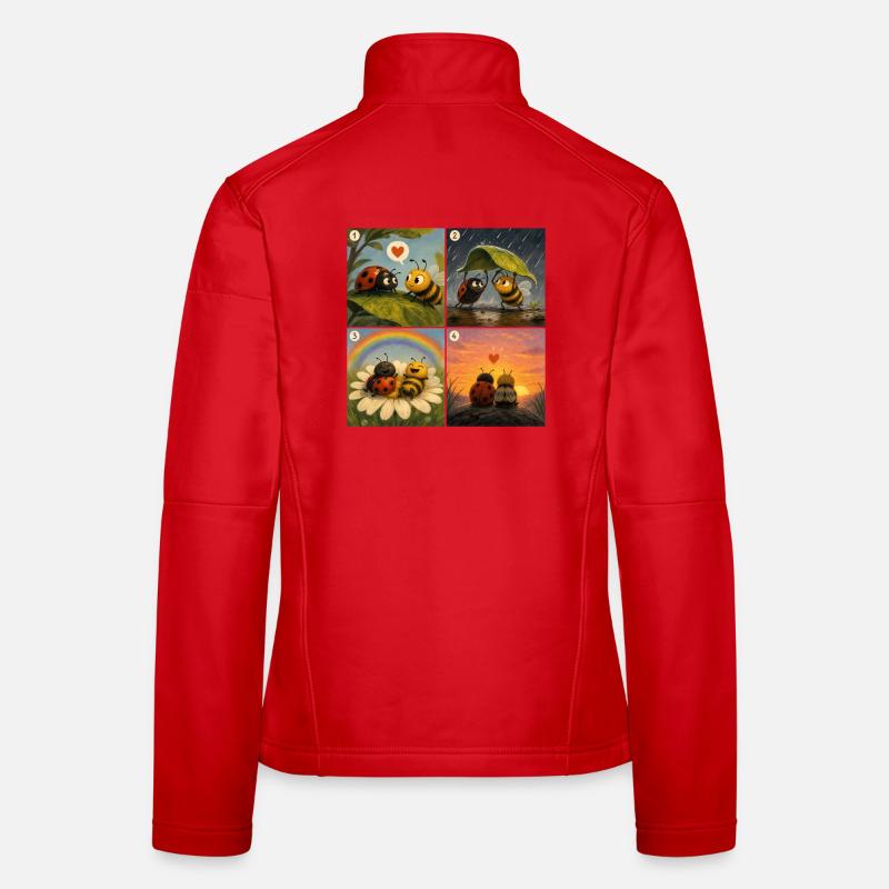 Ladybug und Bee: Ein süßer erster Moment Frauen Softshelljacke