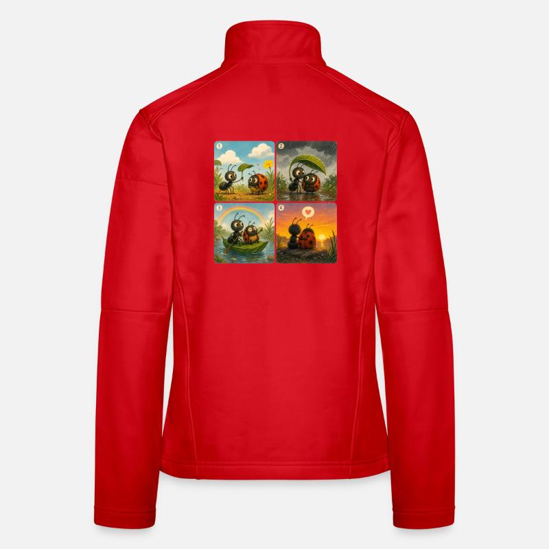 Ladybug and ant Women's Softshell Jacket