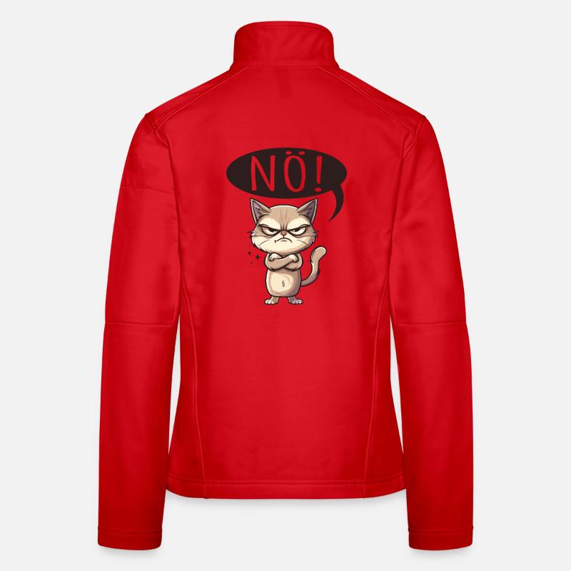 Quelque chose comme non - le chat dit non Veste en tissu softshell Femme