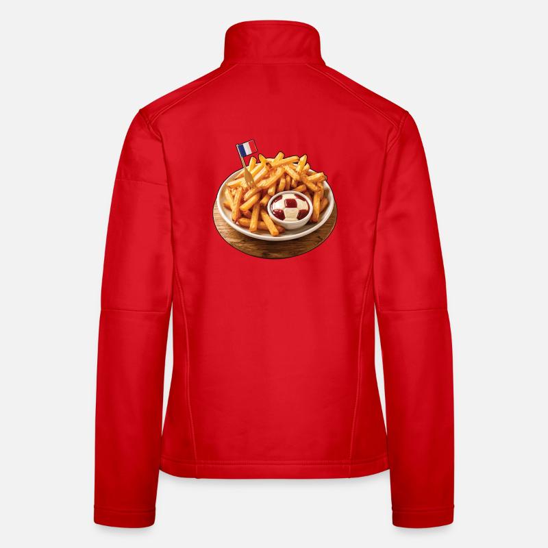 Frites foot et soirée de match Frauen Softshelljacke