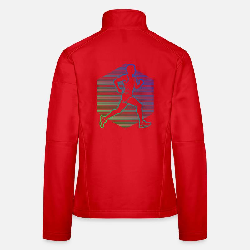 Gift idea for the marathon runner with running Women's Softshell Jacket
