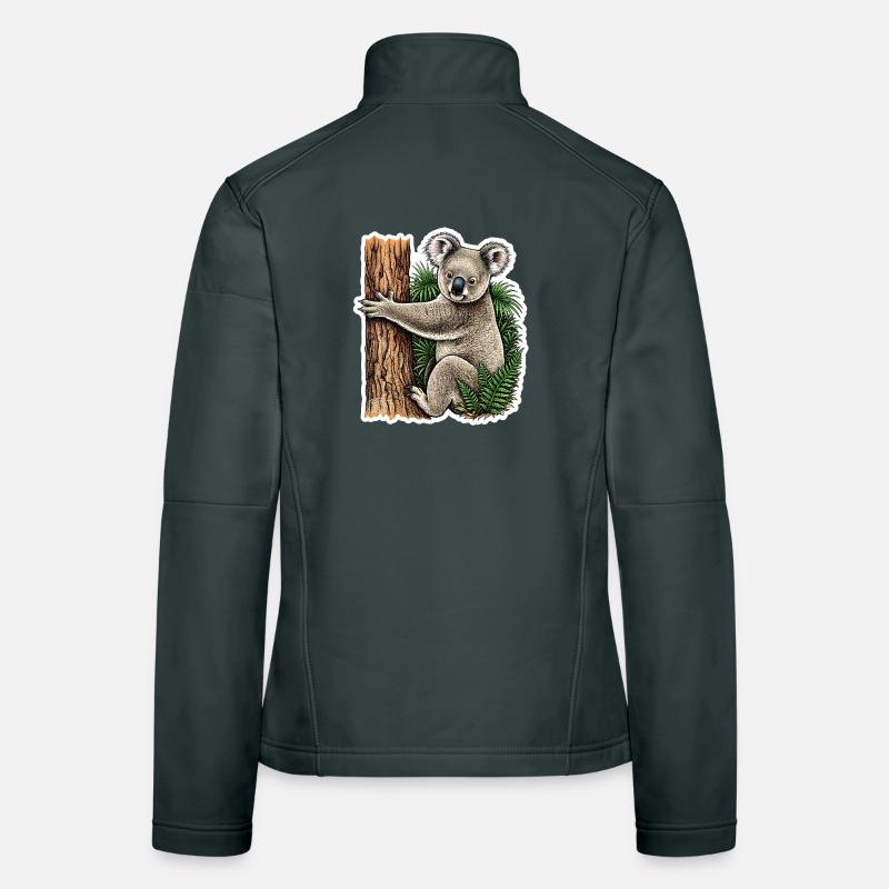 Koala auf dem Baum Frauen Softshelljacke