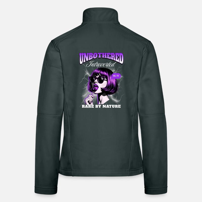 Introvert unbothered  Frauen Softshelljacke
