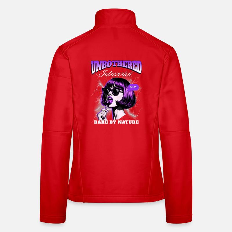 Introvert unbothered  Frauen Softshelljacke