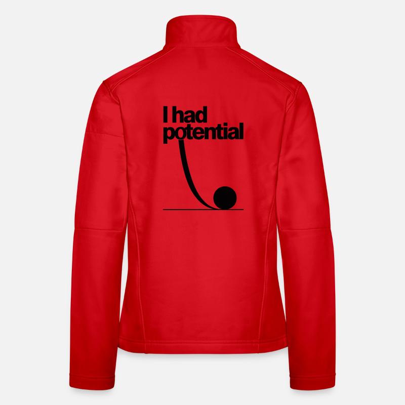 J’avais des potentiels cours de sciences, physique, mathématiques Veste en tissu softshell Femme