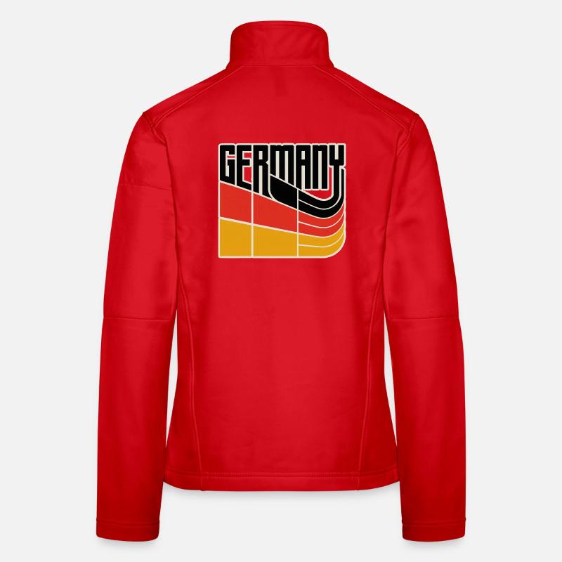 Germany - Women's Softshell Jacket - red