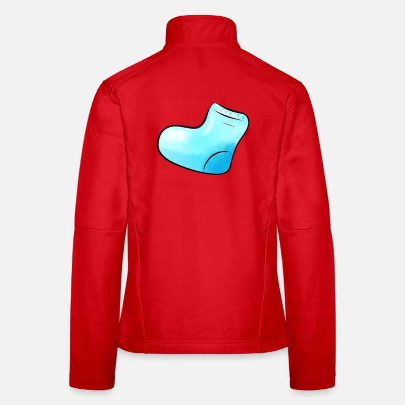 blue sock Women's Softshell Jacket