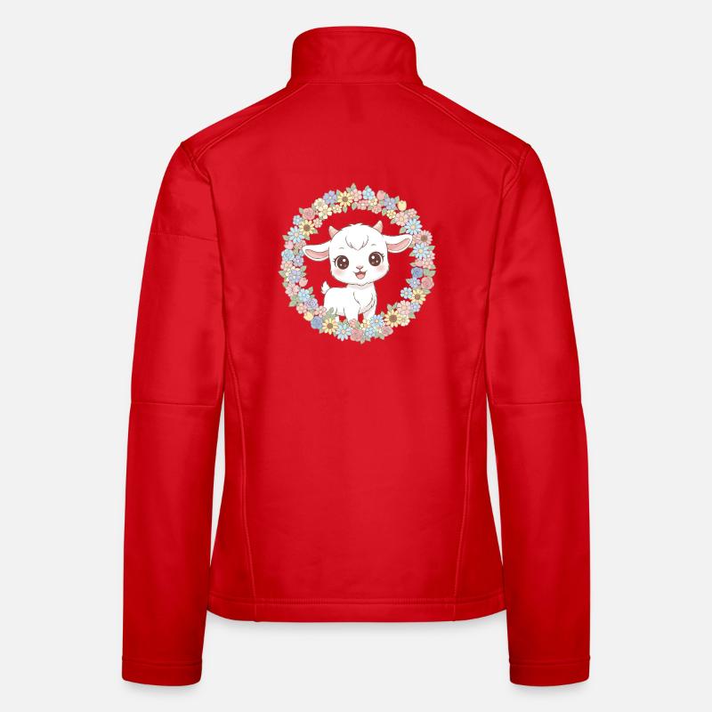 Ziege Frauen Softshelljacke