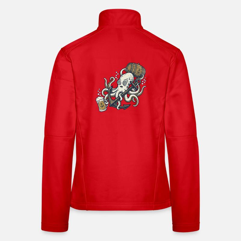 Beer Squid Women's Softshell Jacket